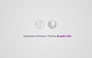 Extension Chrome / Firefox dragdis-like
 