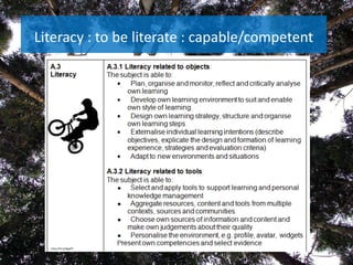 Literacy : tobeliterate : capable/competenthttp://ht.ly/6gqP4