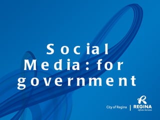 Philippe Leclerc: Social Media for government