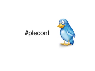 #pleconf
 