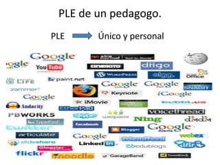 PLE de un pedagogo.
PLE

Único y personal

 
