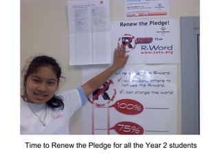 Time to Renew the Pledge for all the Year 2 students
