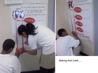 Making their mark….