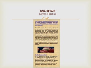 
DNA REPAIR
ELSEVIER 25 (2015) 1-8
 
