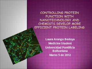 Laura Arango Bedoya Medicine Student Universidad Pontificia Bolivariana Marzo 5 de 2012 