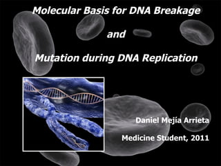 Molecular Basis for DNA Breakage and   Mutation during DNA Replication   Daniel Mejía Arrieta Medicine Student, 2011 