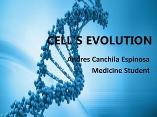 Andres Canchila Espinosa
Medicine Student
CELL’S EVOLUTION
 