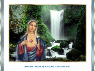 ¡Oh dulce Corazón de María, sed la salvación mía!
 