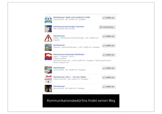 Kommunikationsbedürfnis ﬁndet seinen Weg
 