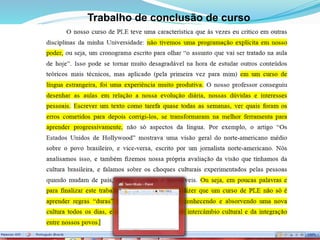 Trabalho de conclusão de curso
 