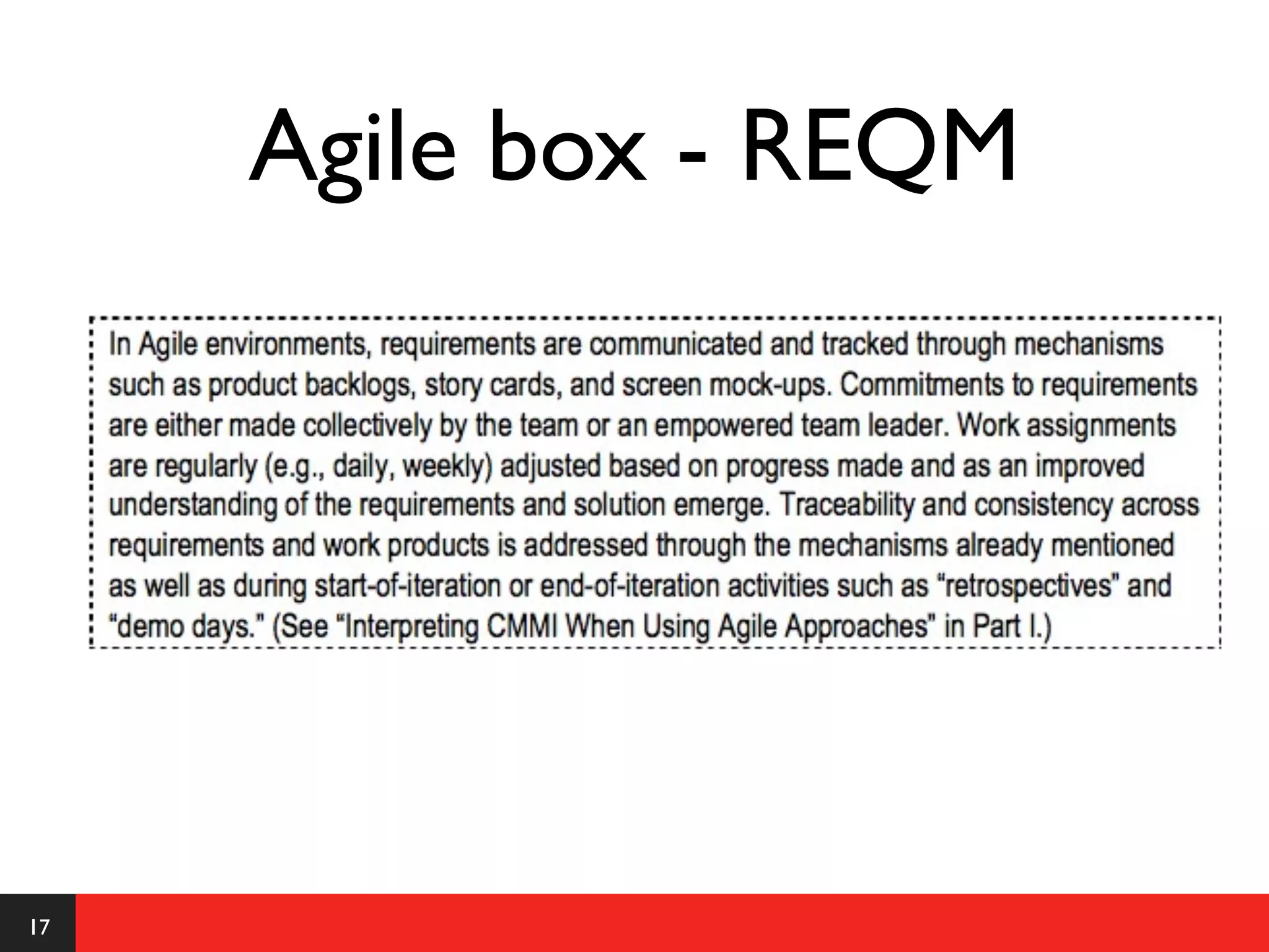 Agile box - REQM




17
 