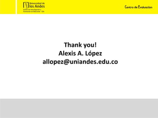 Thank you! Alexis A. López [email_address] 