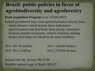 Agrobiodiversity, farmers´rights and agroforestry