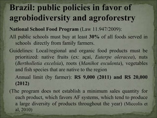 Agrobiodiversity, farmers´rights and agroforestry