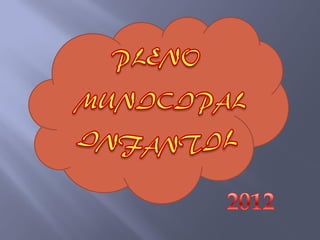 Pleno municipal infantil 2012