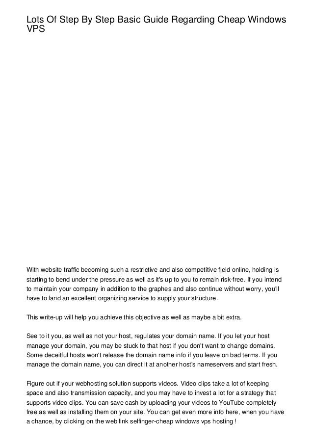 Lots Of Step By Step Basic Guide Regarding Cheap Windows Vps Lots Of Step By Step Basic Guide Regarding Cheap Windows Vps Images, Photos, Reviews