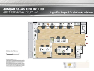 Sugestão: Layout Escritório Arquitetura

 