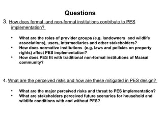 Payments to promote biodiversity conservation and implications for poverty reduction among pastoral communities in East Africa