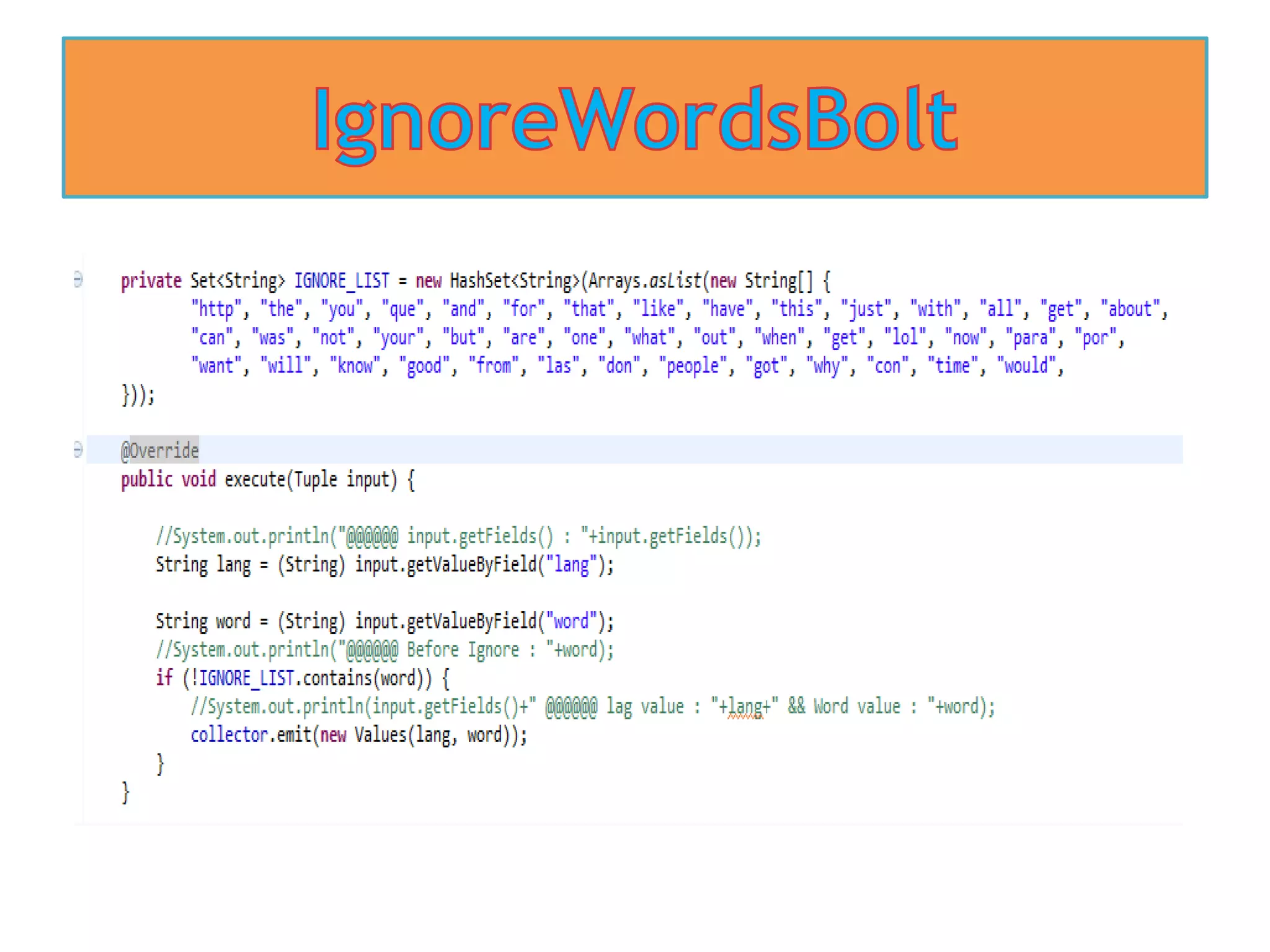 Apache Storm and twitter Streaming API integration