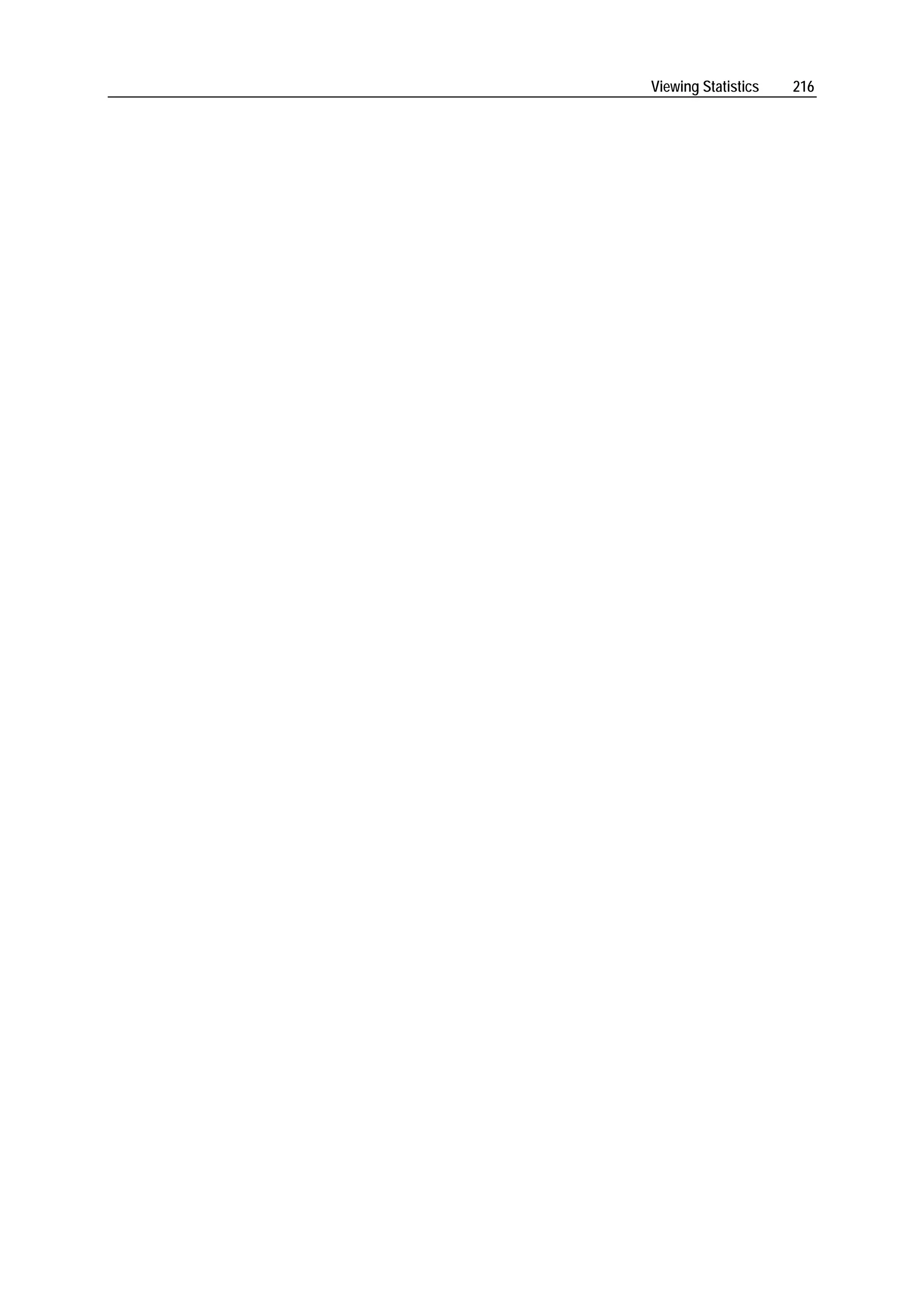 Viewing Statistics   216
 