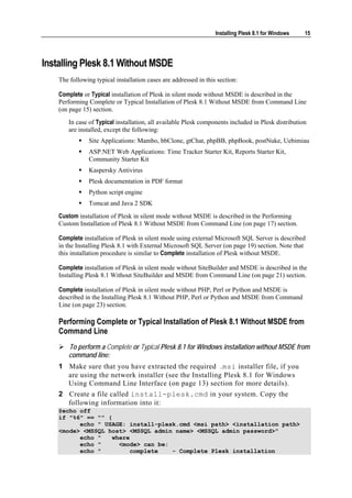 Plesk 8.1 for Windows | PDF