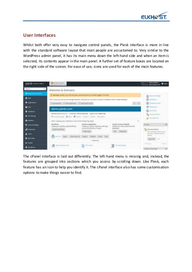 cpanel plesk