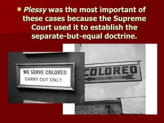 plessy v ferguson