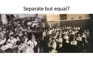 Separate but equal?
 