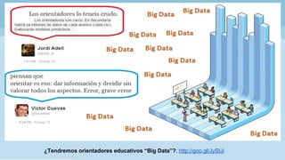 ¿Tendremos orientadores educativos “Big Data”?: http://goo.gl/JySIJi
 