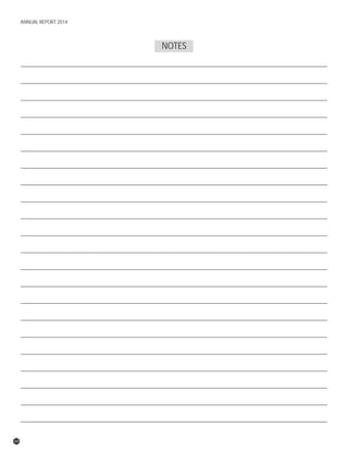 68
ANNUAL REPORT 2014
NOTES
 