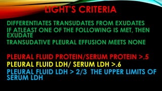 Pleural effusion.pptx cme march | PPTX