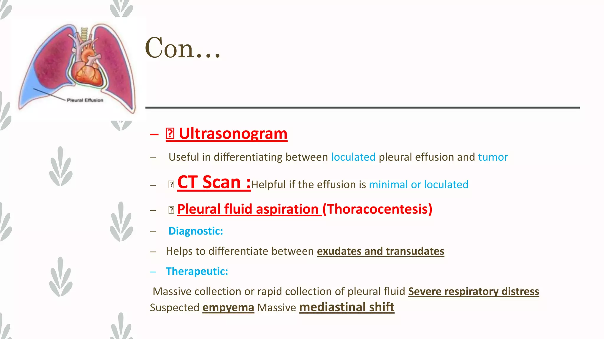 Pleural effusion dr.anush | PDF