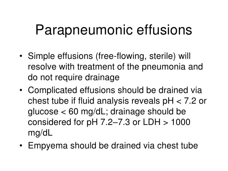 parapneumonic effusion