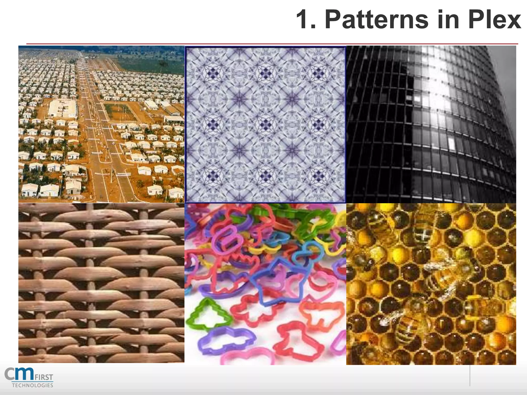 1. Patterns in Plex




Patterns Are Everywhere In Life
 