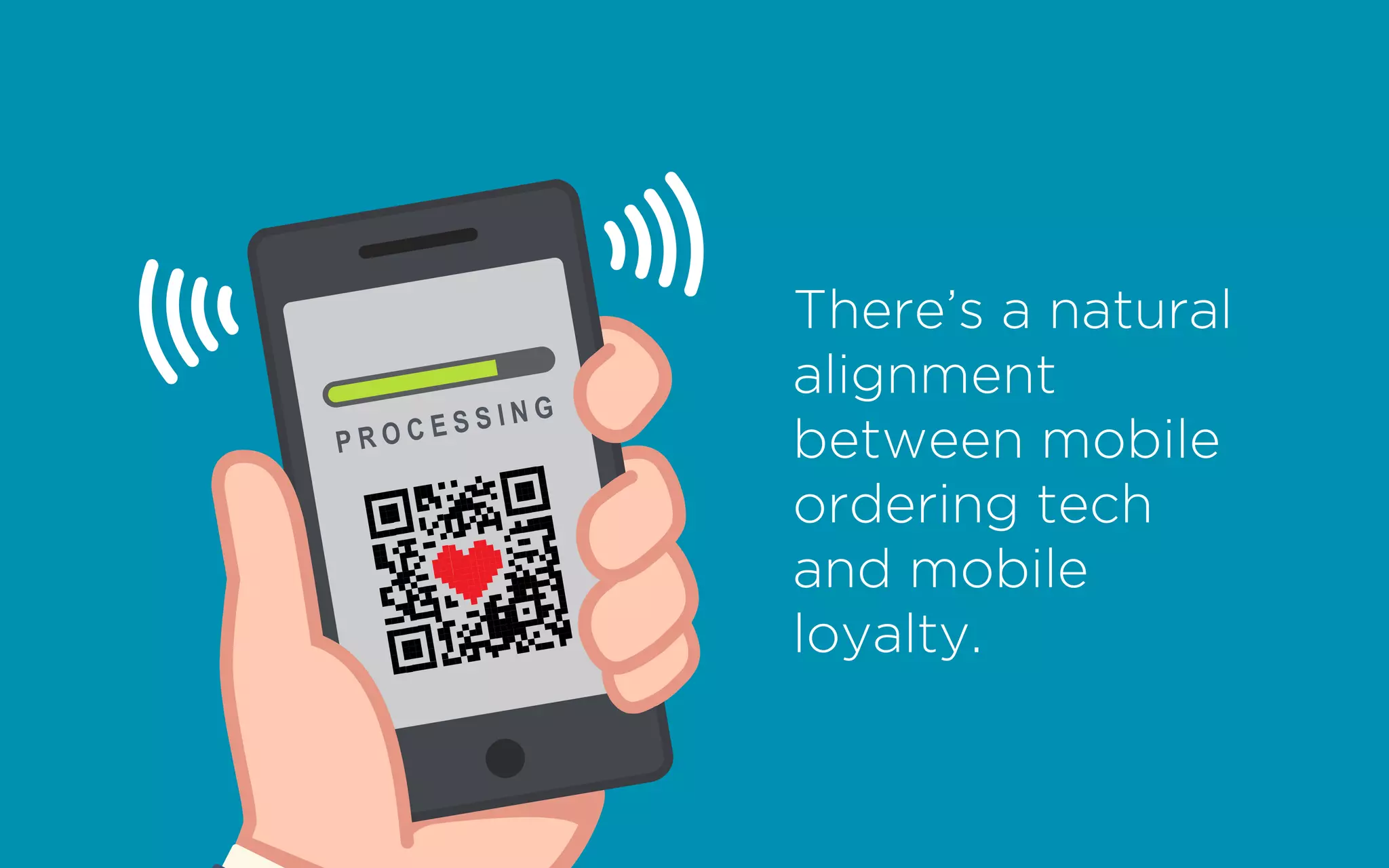 There’s a natural
alignment
between mobile
ordering tech
and mobile
loyalty.
 