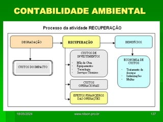 CONTABILIDADE AMBIENTAL
18/05/2024 137
www.nilson.pro.br
 