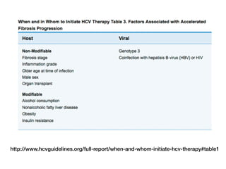 http://www.hcvguidelines.org/full-report/when-and-whom-initiate-hcv-therapy#table1
 