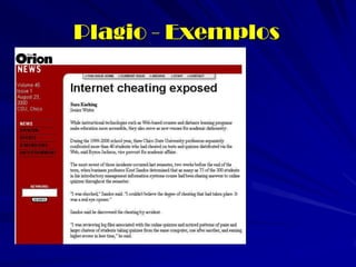Plagio - Exemplos
 
