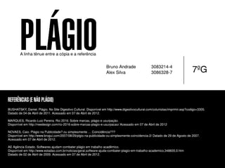 Plágio: A Linha tênue entre a cópia e a referência