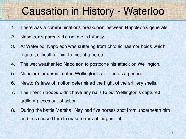 what is causation in history
