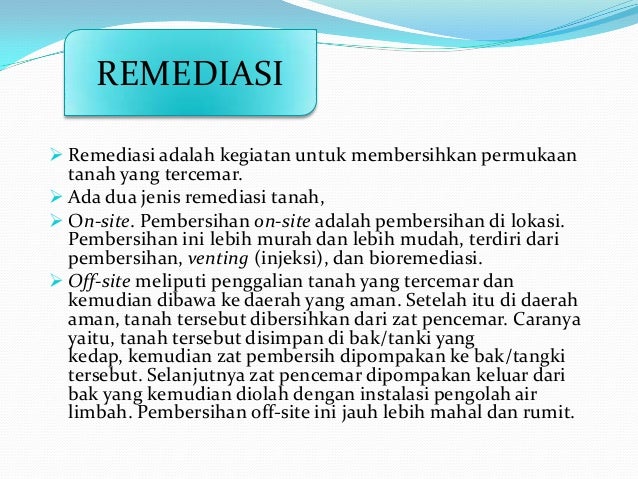 PENCEMARAN TANAH