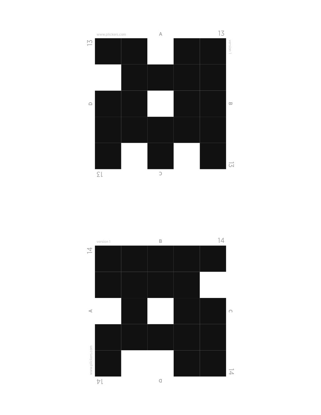 Plickers cards 2up