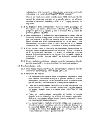 Pliego tecnico normativo-rptd10_centrales_produccion_y_subestaciones | PDF