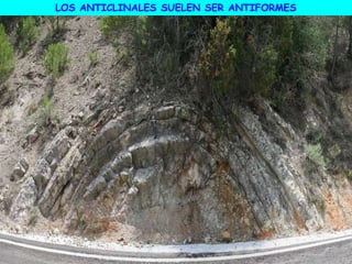 LOS ANTICLINALES SUELEN SER ANTIFORMES
 