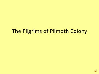 The Pilgrims of Plimoth Colony
 