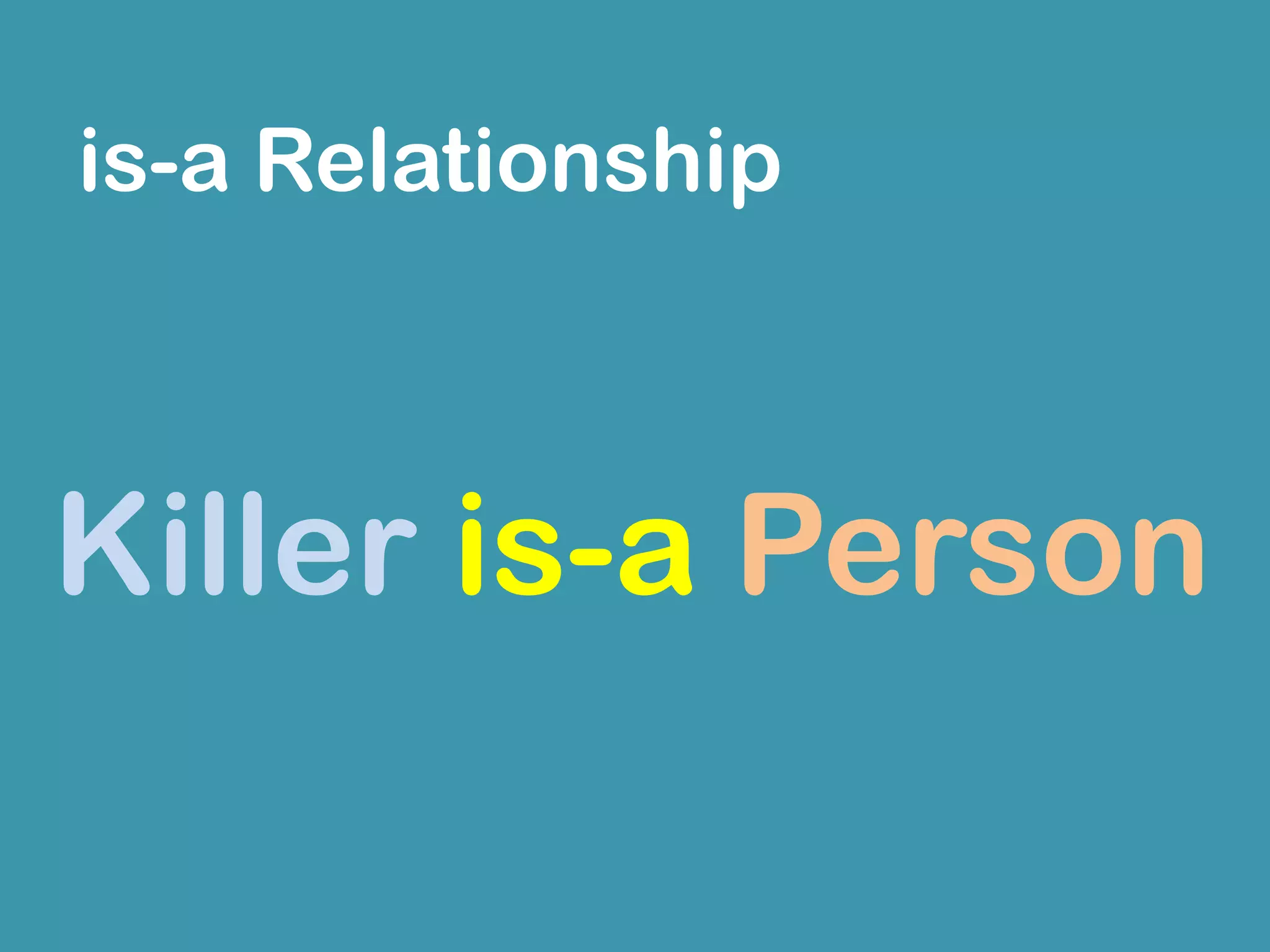  
Inheritance
Generalization
Composition
Method Overriding
super
super()
 
