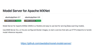 https://github.com/awslabs/mxnet-model-server/
 