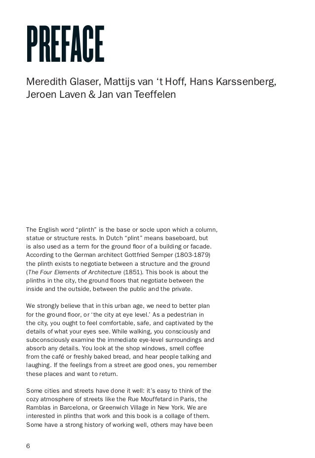 The City At Eye Level Lessons For Street Plinths