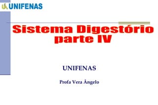 Sistema Digestório parte IV UNIFENAS Profa Vera Ângelo 