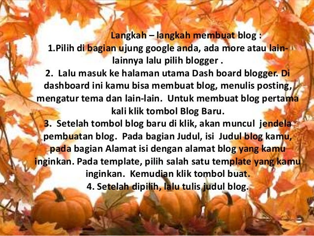 Cara membuat blog